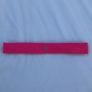 Hot pink Lululemon headband